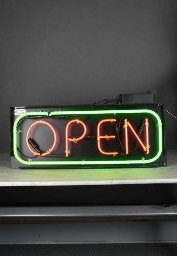 Neon "OPEN" Sign