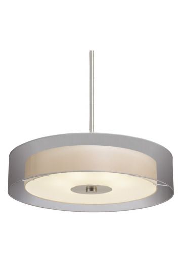 Modern Bronze Fabric 30" Pendant