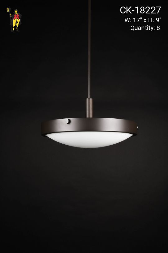 Modern Bronze Hanging Bowl Pendant