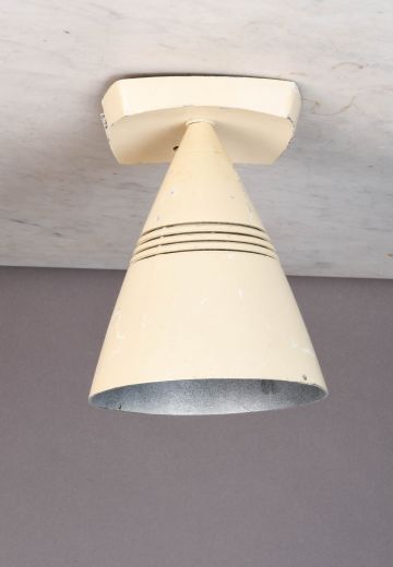 Metal Mid Century Conical Flush Mount Spotlight Fixture