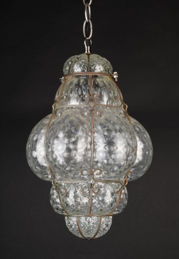 Molded Glass Hanging Pendant
