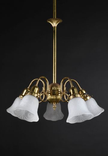 Brass Five Light Pendant
