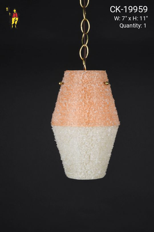 Pink & White Small Hanging Pendant