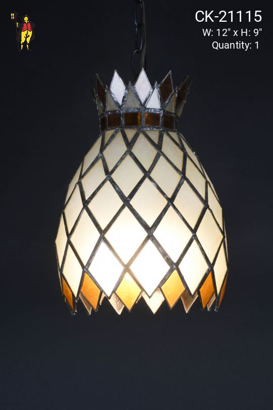 Art Glass "Pineapple" Hanging Pendant