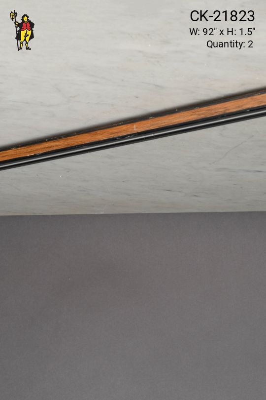 92" Black & Wood Grain Track Only