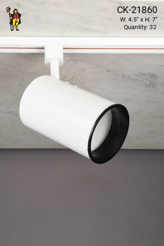 4.5" White Can Track Light Head (Only) (Compatible w/CK-21842)