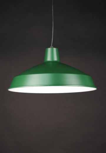 15" Green RLM Hanging Pendant