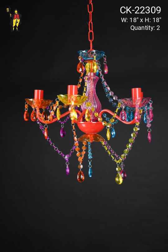 Multicolor Small Plastic Chandelier