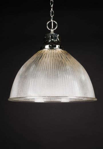 18" Glass Halophane Hanging Fixture