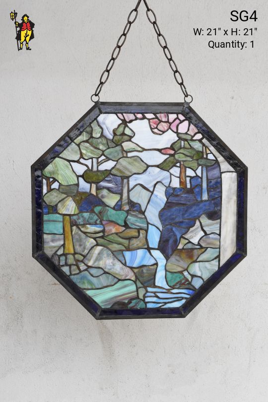 Green & Blue Stain Glass