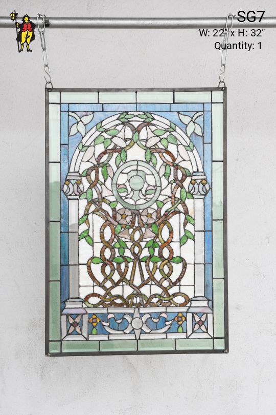 Blue & White Stain Glass
