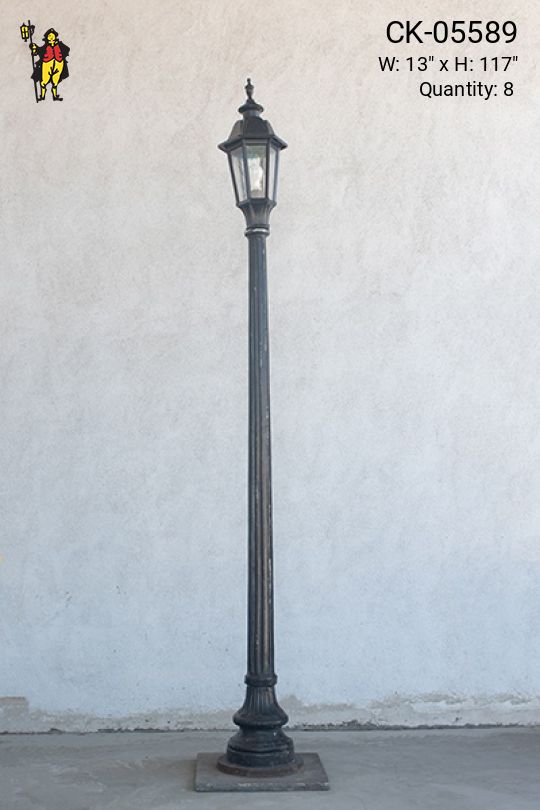Park Style Eight Foot Lamp Post (Smaller Head)