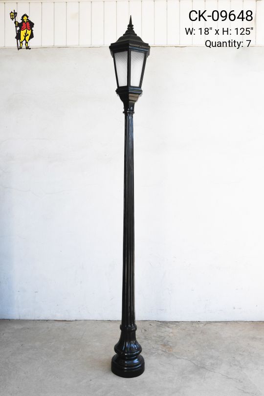 Park Style Eight Foot Lamp Post (Larger Head)