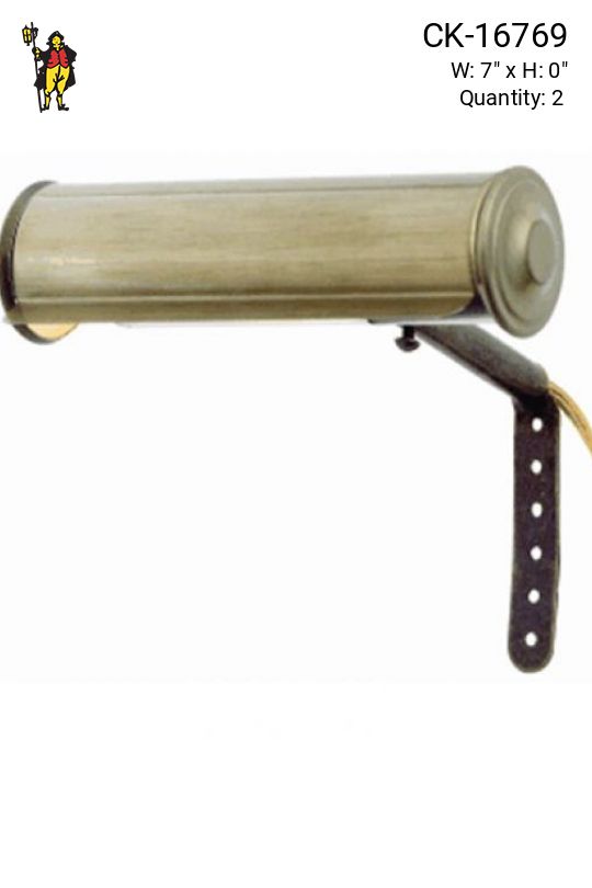 7" Antique Brass Picture Light