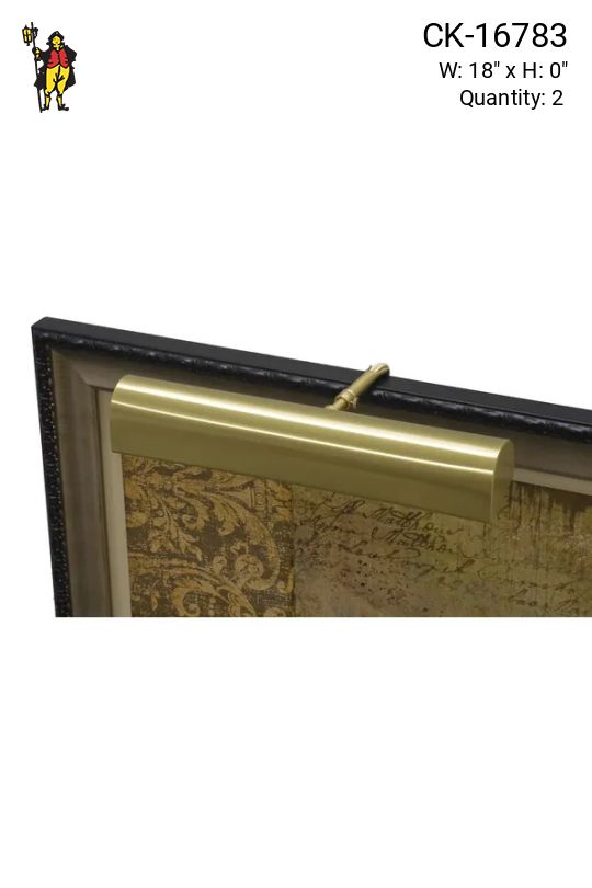 18" Satin Brass Picture Light