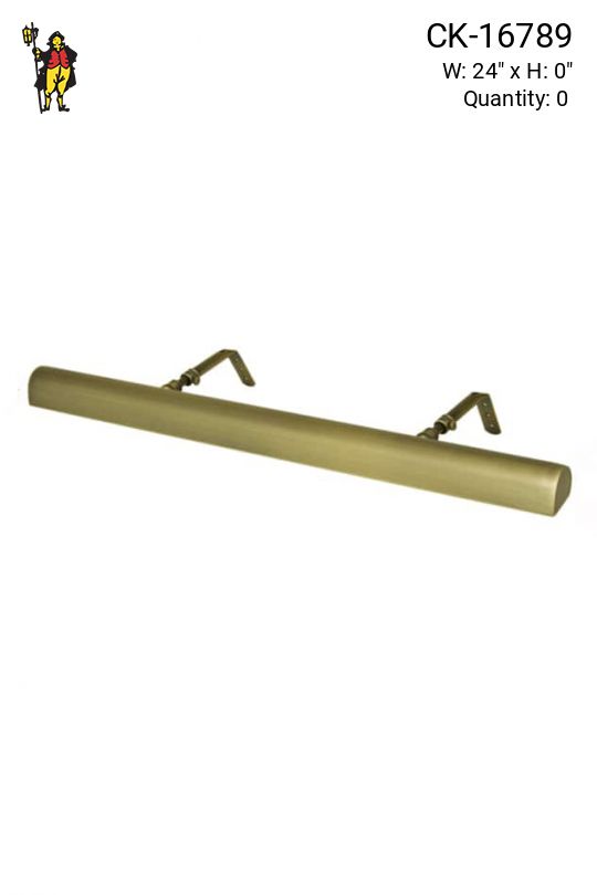 24" Distressed Brass Picture Light