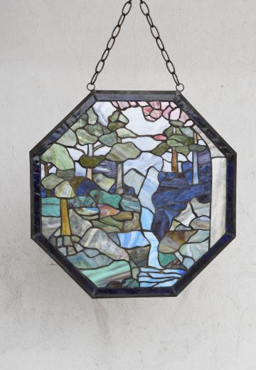 Green & Blue Stain Glass