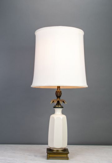 Ceramic White Table Lamp