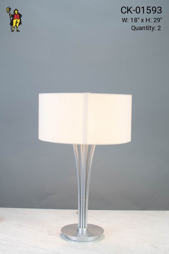 Silver Contemporary Table Lamp