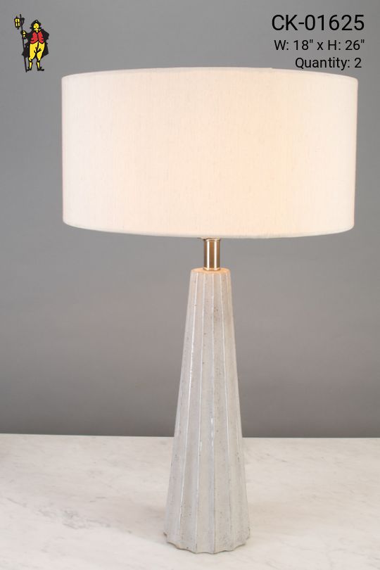 Ceramic Silver Table Lamp