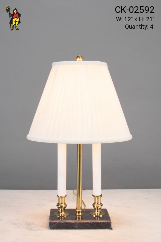 Two Candle Federal Table Lamp