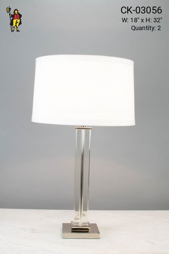 Contemporary Glass Table Lamp