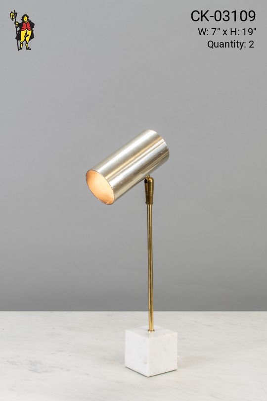 Small Contemporary Desk Lamp w/Marble Base