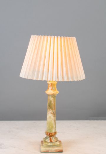 Green Marbleized Table Lamp