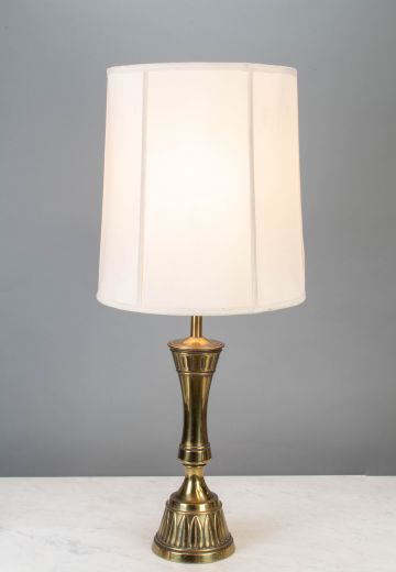 Etched Brass Table Lamp