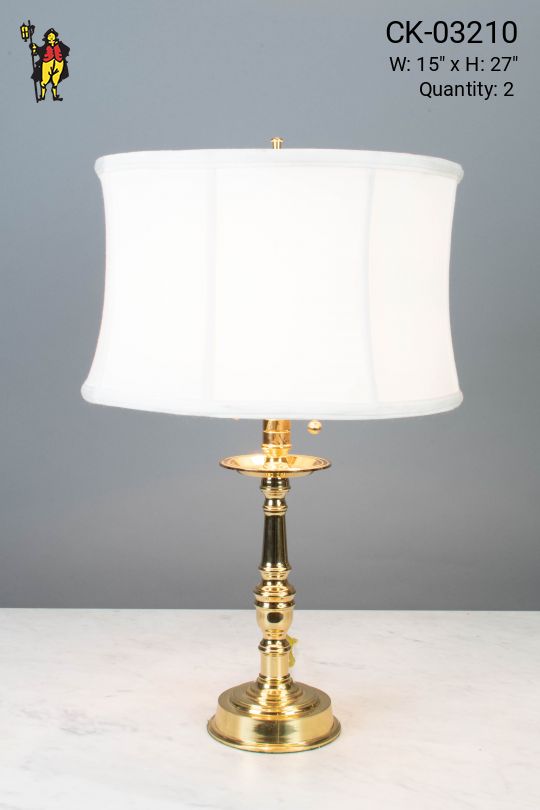 Polished Brass Table Lamp