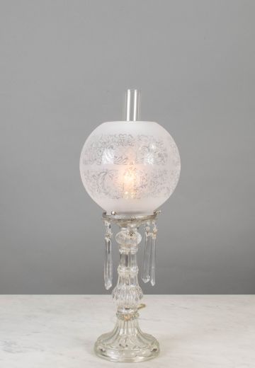 Crystal Oil Table Lamp