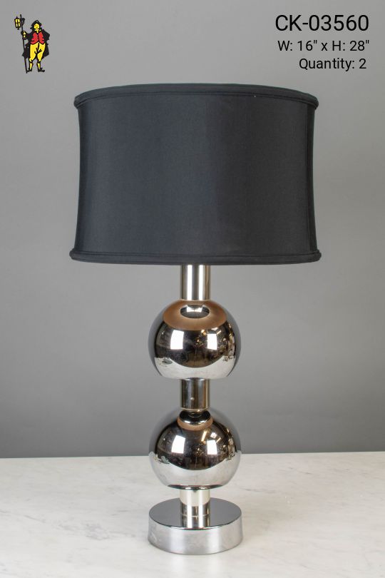 Modern Silver Table Lamp