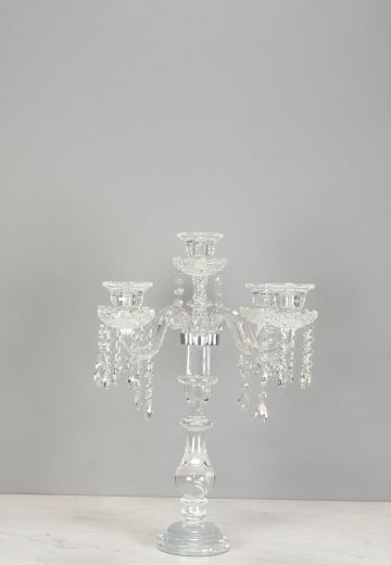 Non Electric Crystal Table Candelabra