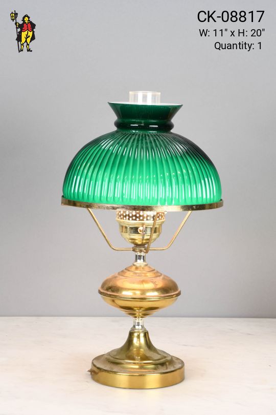 Electrified Oil Table Lamp