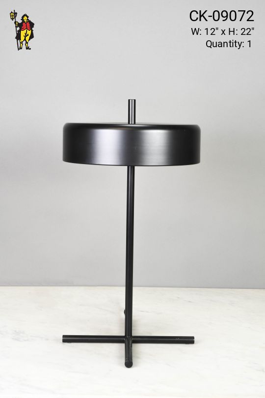 Metal Shaded Black Table Lamp *LED*