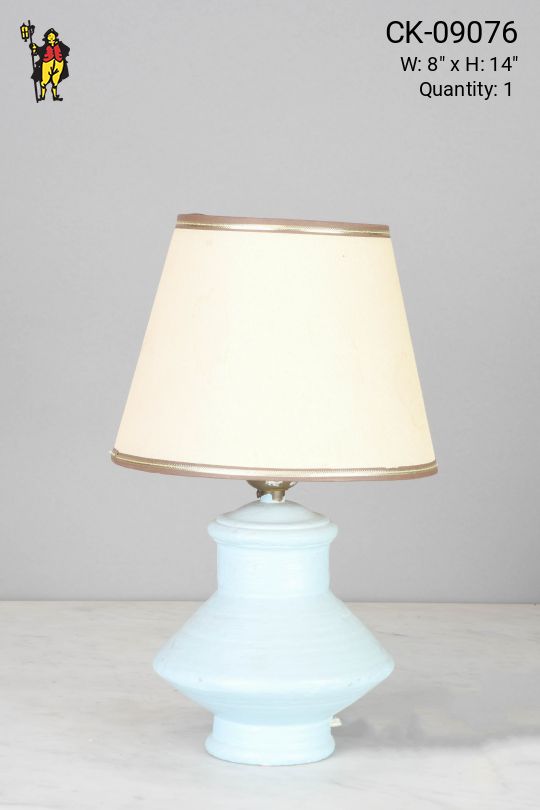 Blue Ceramic Mid-Century Table Lamp