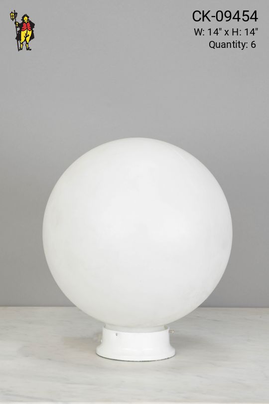 Fourteen Inch Plastic Globe Table Lamp