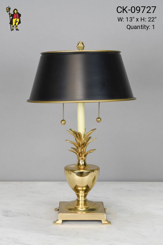 Brass Pinapple Federal Desk Lamp