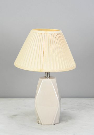Gray Ceramic Table Lamp