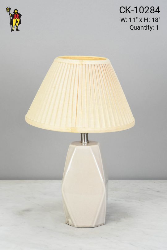 Gray Ceramic Table Lamp