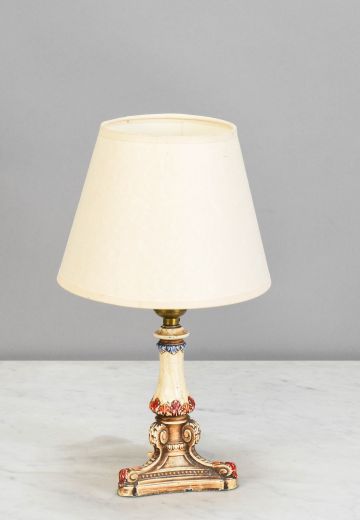 Small Painted Deco Table Lamp