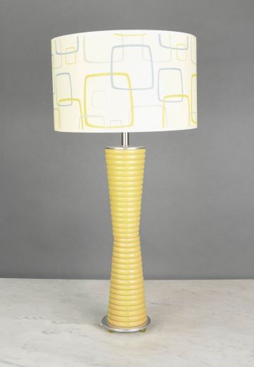 Yellow Mid Century Table Lamp