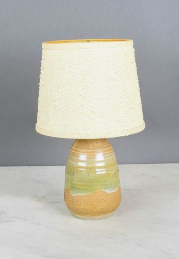 Green & Tan Ceramic Table Lamp