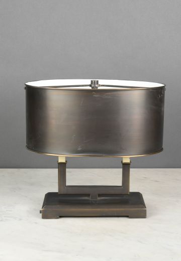 Formal Bronze Shaded Table Lamp