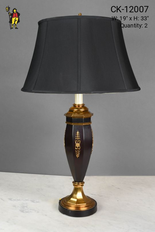 Black & Brass Table Lamp