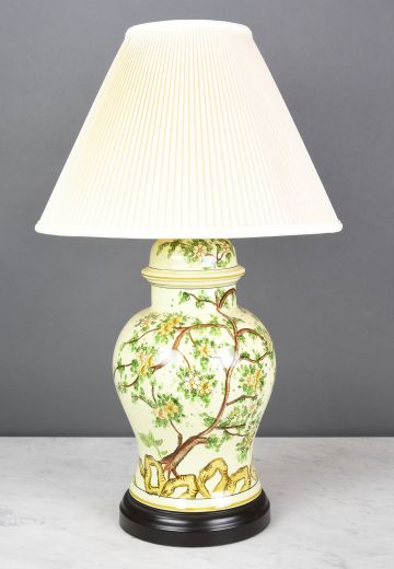 Painted Ceramic Table Lamp