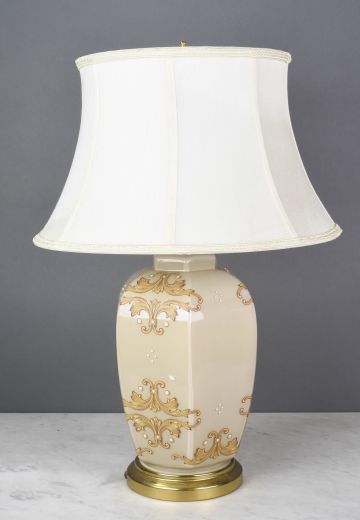 Beige Ceramic Table Lamp