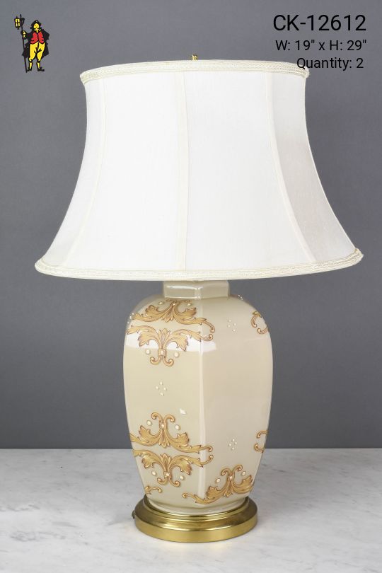 Beige Ceramic Table Lamp