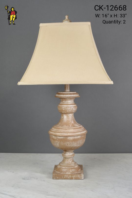 Traditional Wooden Table Lamp