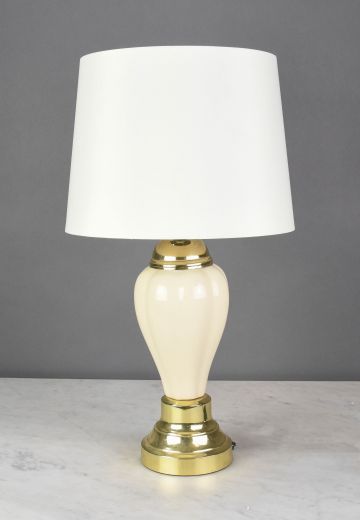 Ceramic & Brass Table Lamp